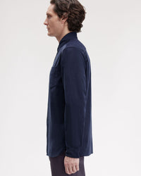 Fred Perry Needle Cord Shirt - Dark Airforce | Fred Perry Shirts | JEANSTORE