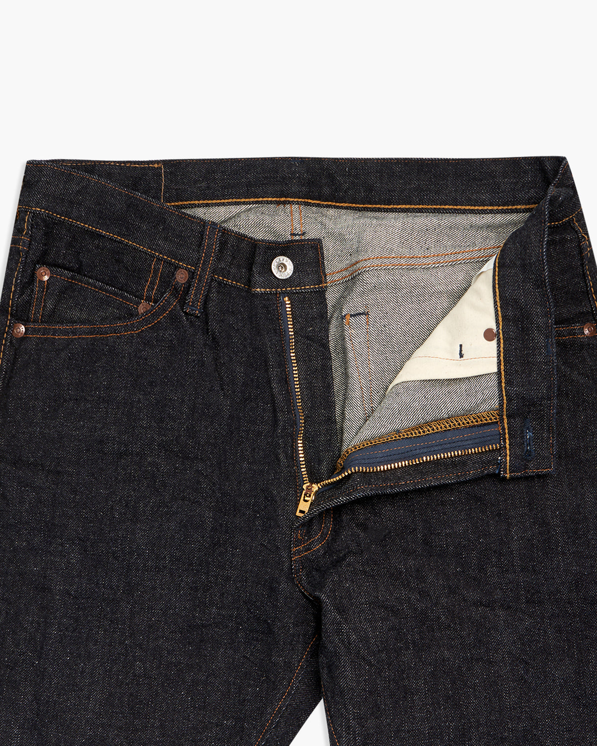 Big John M1801 17oz Heavy Gauge Slim Fit Selvedge Mens Jeans - Indigo One Wash | Big John Jeans | JEANSTORE