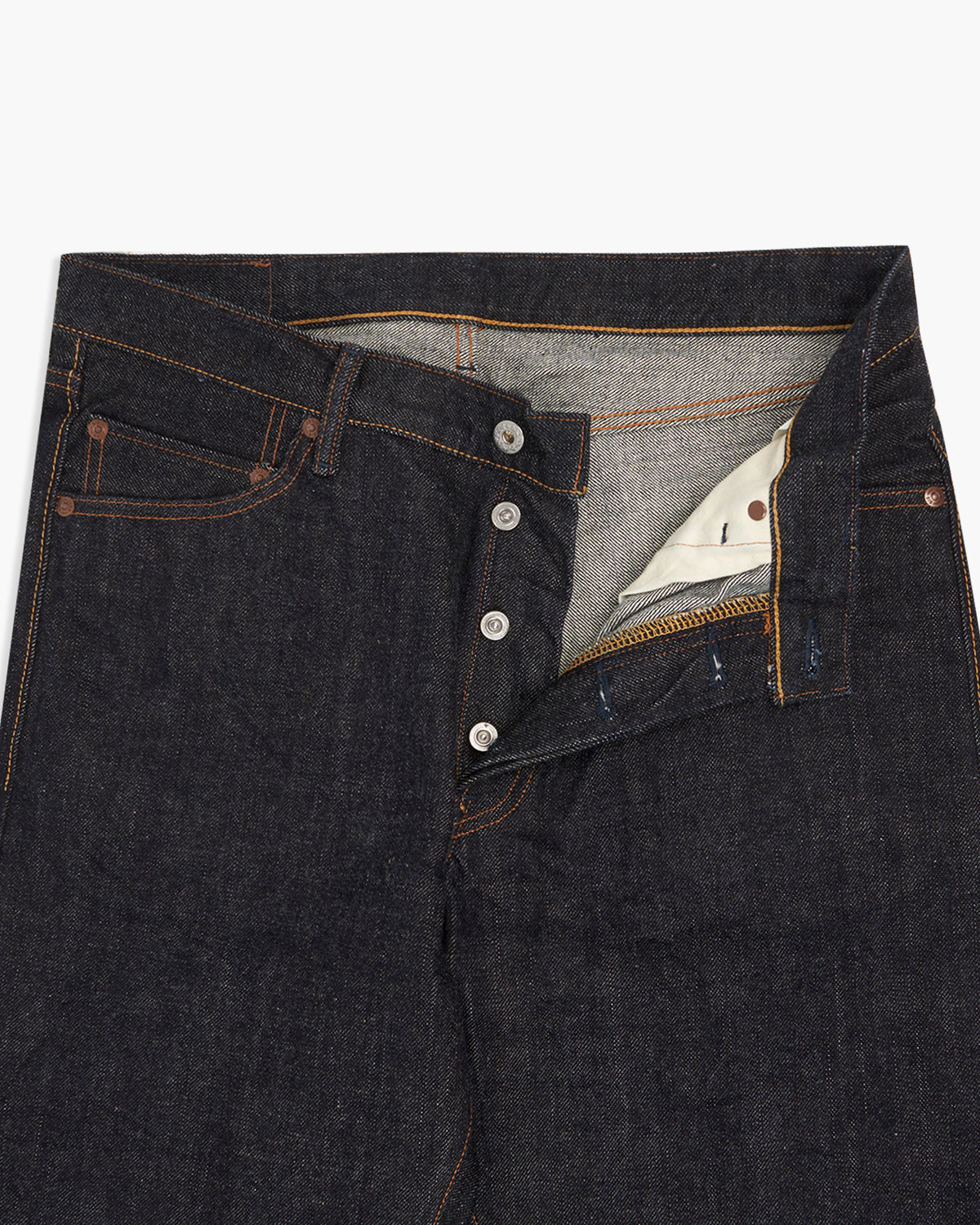 Big John M1803 17oz Heavy Gauge Straight Fit Selvedge Mens Jeans - Indigo One Wash | Big John Jeans | JEANSTORE