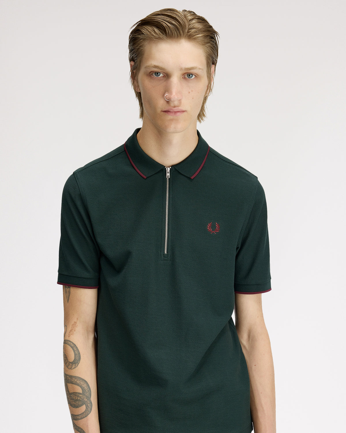 Fred Perry Crepe Pique Polo Shirt - Grassroots