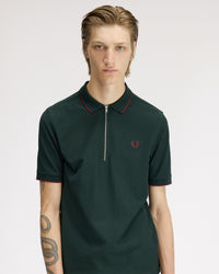 Fred Perry Crepe Pique Polo Shirt - Grassroots