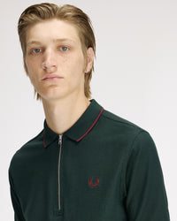 Fred Perry Crepe Pique Polo Shirt - Grassroots
