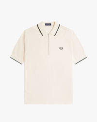 Fred Perry Crepe Pique Polo Shirt - Ecru