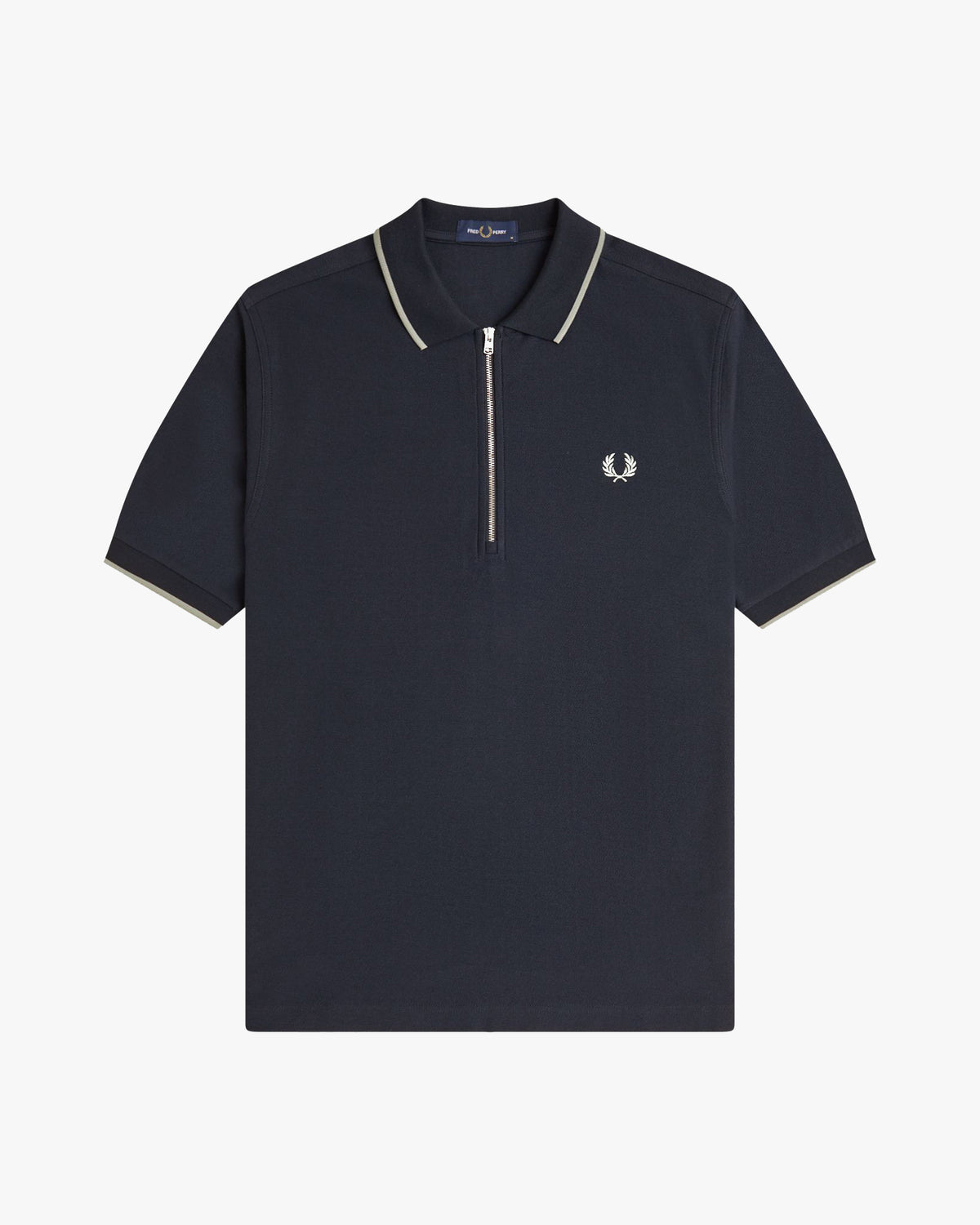Fred Perry Crepe Pique Polo Shirt - Navy