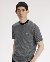 Fred Perry Chequerboard T-Shirt - Black