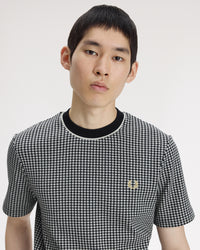 Fred Perry Chequerboard T-Shirt - Black