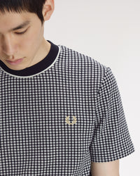 Fred Perry Chequerboard T-Shirt - Black