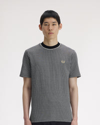 Fred Perry Chequerboard T-Shirt - Black