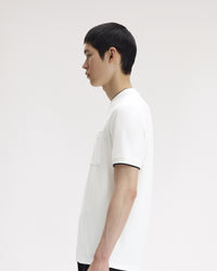 Fred Perry Pocket Detail Pique T-Shirt - Snow White