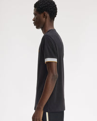 Fred Perry Twin Tipped Cuff T-Shirt - Black