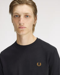 Fred Perry Twin Tipped Cuff T-Shirt - Black