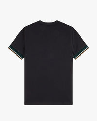 Fred Perry Twin Tipped Cuff T-Shirt - Black