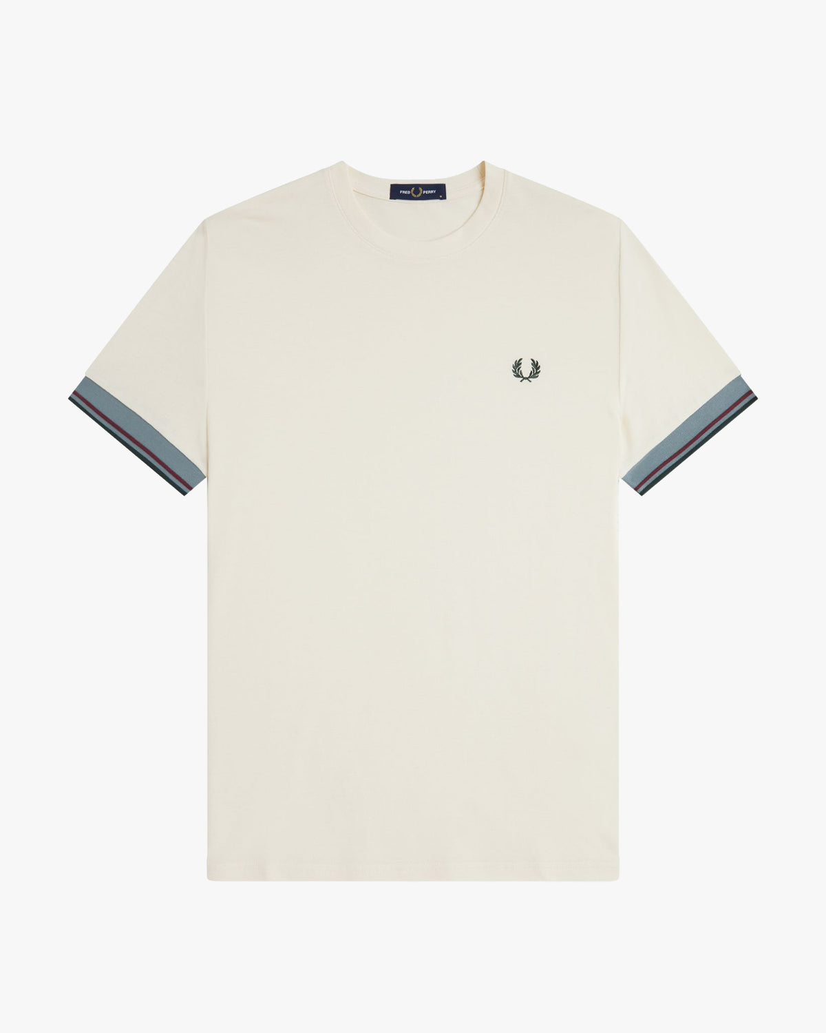 Fred Perry Twin Tipped Cuff T-Shirt - Ecru
