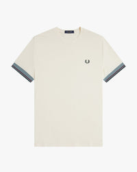 Fred Perry Twin Tipped Cuff T-Shirt - Ecru