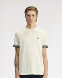 Fred Perry Twin Tipped Cuff T-Shirt - Ecru