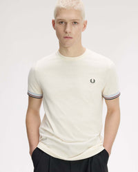 Fred Perry Twin Tipped Cuff T-Shirt - Ecru