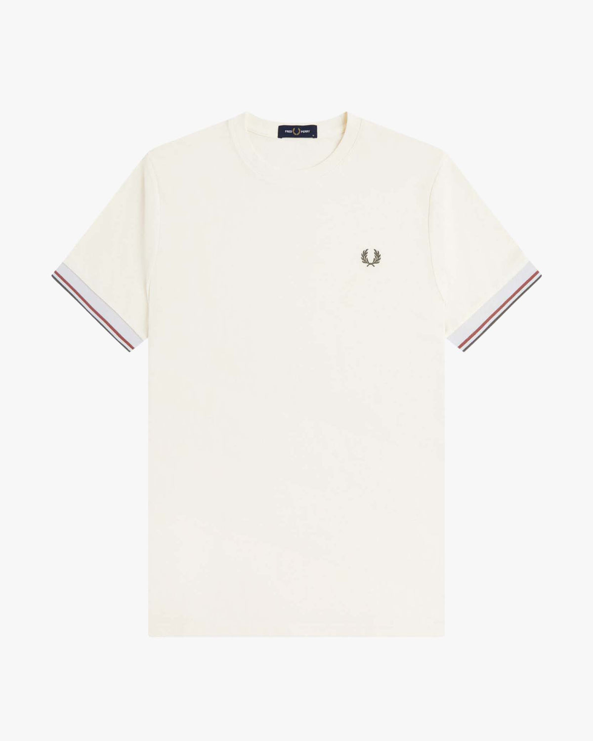 Fred Perry Twin Tipped Cuff T-Shirt - Ecru