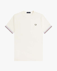 Fred Perry Twin Tipped Cuff T-Shirt - Ecru