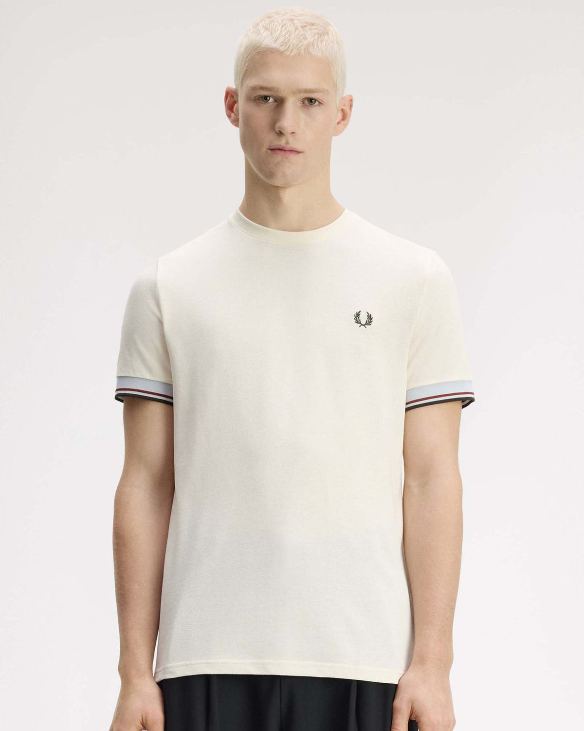 Fred Perry Twin Tipped Cuff T-Shirt - Ecru