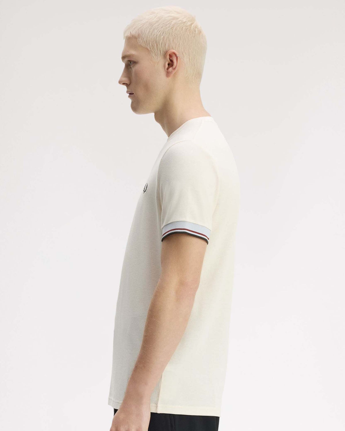 Fred Perry Twin Tipped Cuff T-Shirt - Ecru
