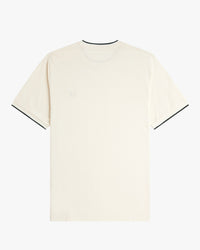 Fred Perry Trim Detail Crepe Pique T-Shirt - Ecru | Fred Perry T Shirts | JEANSTORE
