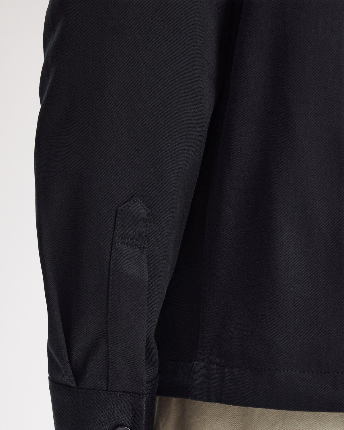 Fred Perry Twill Overshirt - Black