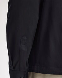 Fred Perry Twill Overshirt - Black