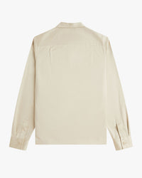 Fred Perry Twill Overshirt - Oatmeal