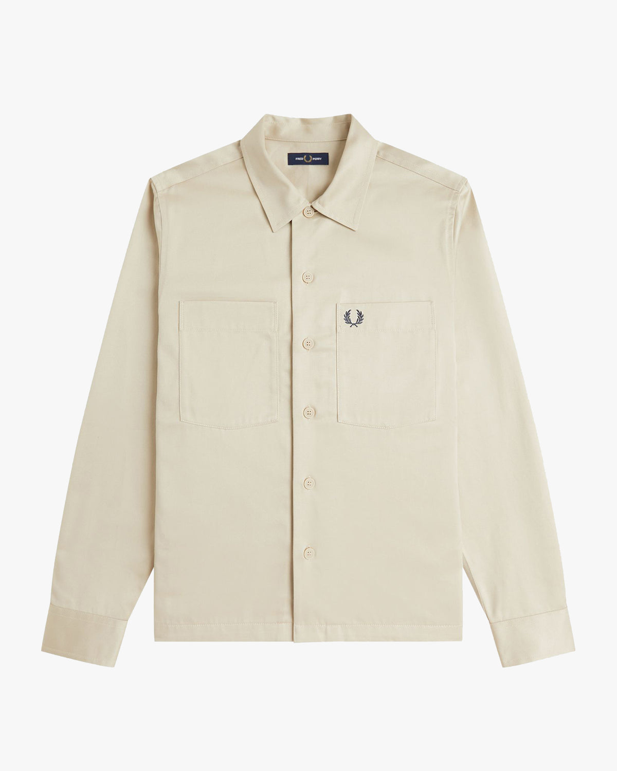 Fred Perry Twill Overshirt - Oatmeal