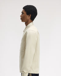 Fred Perry Twill Overshirt - Oatmeal