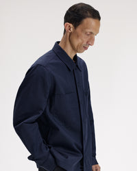 Fred Perry Twill Overshirt - Dark Airforce