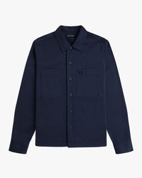Fred Perry Twill Overshirt - Dark Airforce