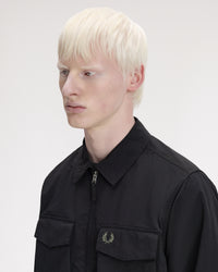 Fred Perry Ripstop Pocket Overshirt - Black | Fred Perry Shirts | JEANSTORE