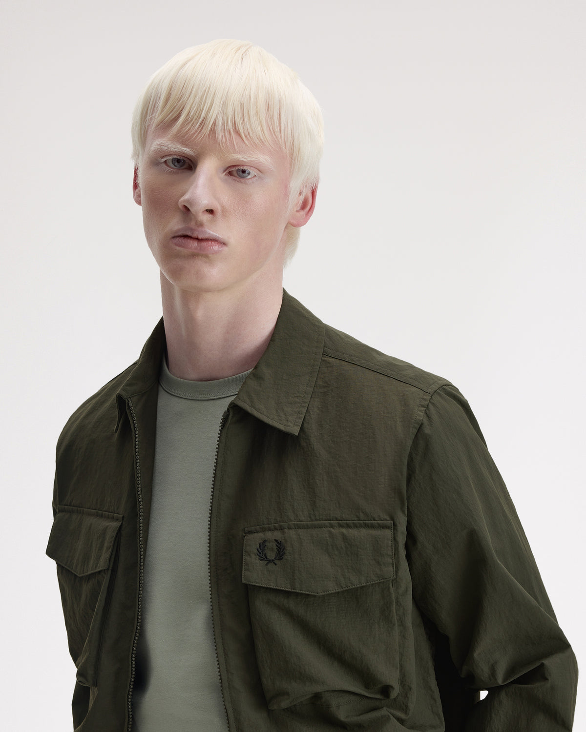 Fred Perry Ripstop Pocket Overshirt - Hunting Green | Fred Perry Shirts | JEANSTORE
