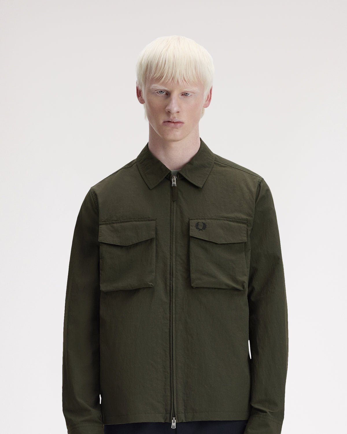 Fred Perry Ripstop Pocket Overshirt - Hunting Green | Fred Perry Shirts | JEANSTORE