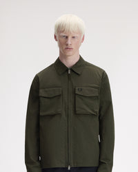 Fred Perry Ripstop Pocket Overshirt - Hunting Green | Fred Perry Shirts | JEANSTORE