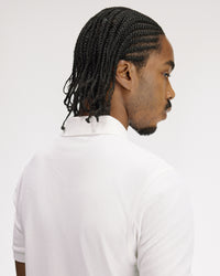 Fred Perry Vertical Stripe Polo Shirt - Snow White