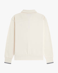 Fred Perry Half Zip Collared Sweat - Ecru