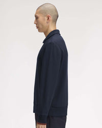 Fred Perry Half Zip Collared Sweat - Navy