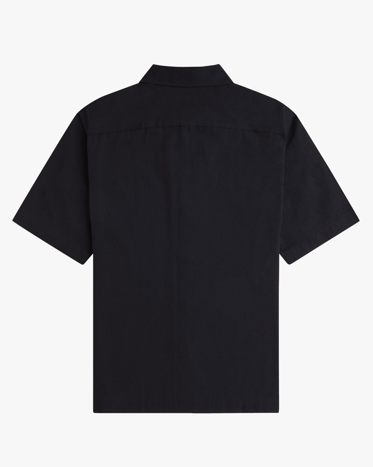 Fred Perry Basket Weave Beach Shirt - Black