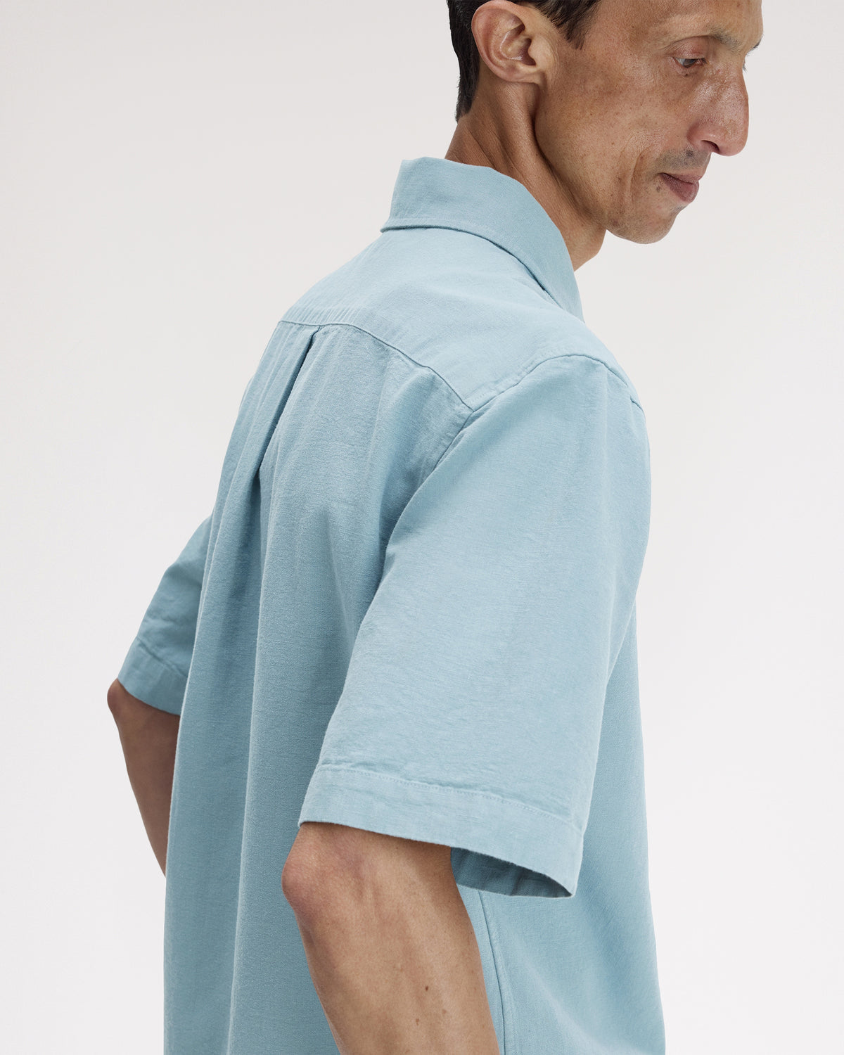 Fred Perry Pocket Detail S/S Shirt - Stockport Blue