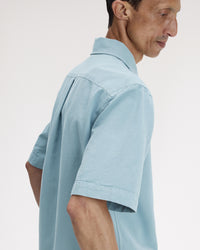 Fred Perry Pocket Detail S/S Shirt - Stockport Blue