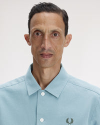 Fred Perry Pocket Detail S/S Shirt - Stockport Blue