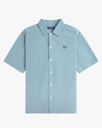 Fred Perry Pocket Detail S/S Shirt - Stockport Blue