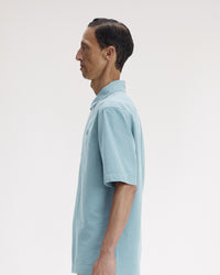 Fred Perry Pocket Detail S/S Shirt - Stockport Blue