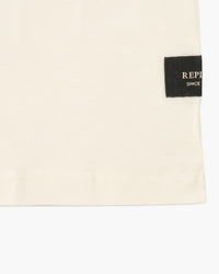 Replay Crew Neck Tee - Natural White | Replay T Shirts | JEANSTORE