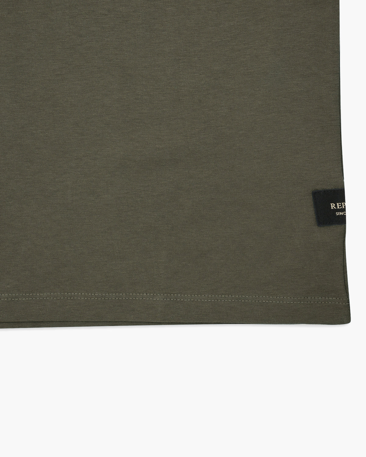 Replay Crew Neck Tee - Mud Green | Replay T Shirts | JEANSTORE