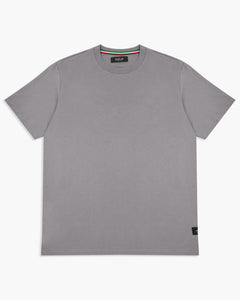 Replay Crew Neck Tee - Lead Grey