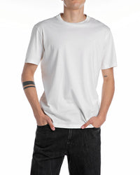 Replay Crew Neck Tee - Natural White | Replay T Shirts | JEANSTORE