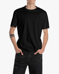 Replay Crew Neck Tee - Black | Replay T Shirts | JEANSTORE